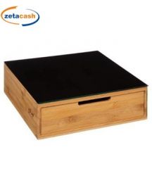 PORTACAPSULE IN BAMBOO CON 4 SCOMPARTI