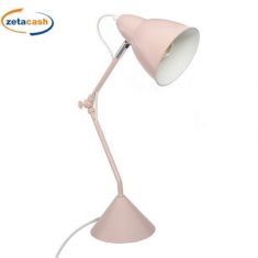 LAMPADA DA SCRIVANIA IN METALLO ROSA DIAM 13 X H 62 CM