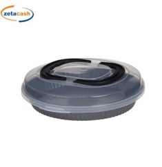 STAMPO PER CROSTATA IN ACCIAIO CON COPERCHIO IN PLAST DIAM26