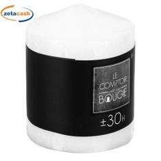 CANDELA DECORATIVA ROTONDA BIANCA 220GR