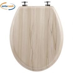 COPRI WC IN LEGNO CHIARO CM 37 X 45
