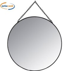 SET 3 SPECCHI PARETE DECORATIVI TONDI BORDI NERI