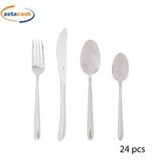 SET 24 POSATE ORBA ACCIAIO INOX