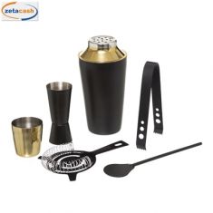 COCKTAIL SET 5 PEZZI NERO OPACO