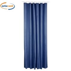 TENDA PER DOCCIA CON 12 GANCI BLU CM 180XH200