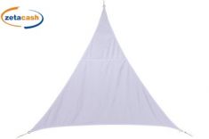 VELA OMBREGGIANTE IMPERMEABILE BIANCA 3 X 3 X 3 METRI