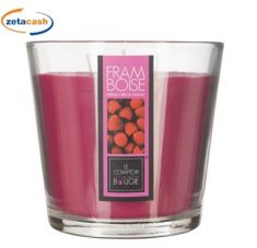 CANDELA PROFUMATA LAMPONI 500GR VASETTO VETRO