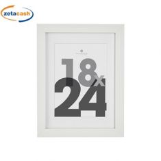 CORNICE DA TAVOLO PORTAFOTO IN LEGNO BIANCO CM 18X24