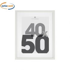 CORNICE PORTAFOTO IN LEGNO BIANCO CM 40X50