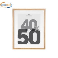 CORNICE PORTAFOTO IN LEGNO NATURALE CM 40X50