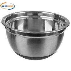 INSALATIERA IN ACCIAIO CON FONDO ANTISCIVOLO IN SILICONE