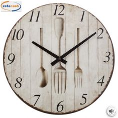 OROLOGIO EFFETTO LEGNO DISEGNO ASS D 28 CM