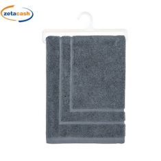 TAPPETO DA BAGNO IN COTONE GRIGIO CM 50 X 70