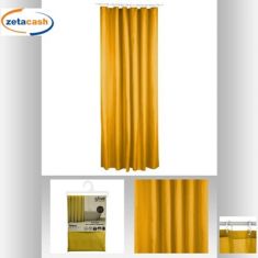 TENDA PER DOCCIA CON 12 GANCI GIALLO CM 180XH200