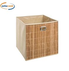 CONTENITORE PORTA OGGETTI IN BAMBOO E POLIPROPILENE CM31X31