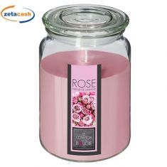 CANDELA PROFUMATA ALLE ROSE CON TAPPO 510 GR
