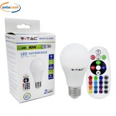 LAMPADINA A LED MULTICOLOR CON TELECOMANDO
