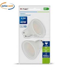 FARETTO LED SMD GU10 6,5W 3000K DIMMERABILE CONF 2 PZ