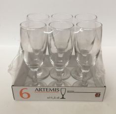 CALICE FLUTE IN VETRO 6 PEZZI