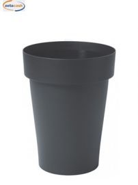 VASO PLASTICA MELROSE COLORE ANTRACITE DIAM. CM 40