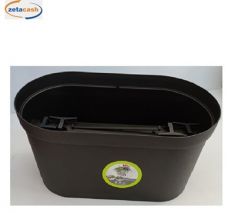 FIORIERA RETTANGOLARE DA RINGHIERA MONACO ANTRACITE 60X26X24