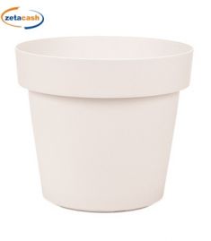 VASO IN PLASTICA MELROSE DIAMETRO CM 40 BIANCO