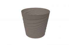 VASO IN PLASTICA SWING 22 CM. COLOR TORTORA