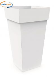 VASO MELROSE BIANCO QUADRATO 60 LITRI