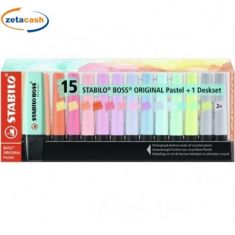EVIDENZIATORE COLOR PASTELLO 15 PEZZI.