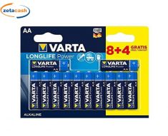 PILE ALCALINE STILO VARTA LONGLIFE POWER 12 PEZZI