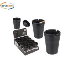 POSACENERE MANGIAFUMO IN PLASTICA NERO 8XH11 CM