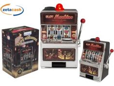 SALVADANAIO SLOT MACHINE CON SUONO & LED H19X13 CM
