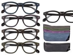 OCCHIALI DA LETTURA IN PLASTICA CON CUSTODIA