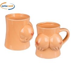 TAZZA IN CERAMICA CON MANICO SENO DONNA SCHERZO