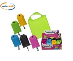 BORSA DA SPESA PIEGHEVOLE CON SACCHETTO H39X54 CM COL ASS