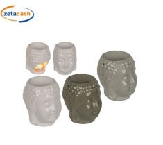 BRUCIA ESSENZE CERAMICA BUDDHA D9XH11 CM COL ASS