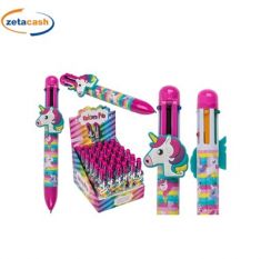 PENNA A SFERA UNICORNO 6 MINE COLORATE