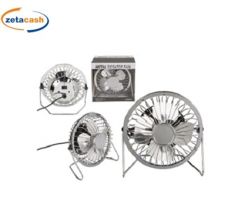 VENTILATORE DA TAVOLO METALLO CROMATO 14 X H15 CM