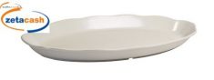 VASSOIO OVALE IN MELAMINA BIANCO cm 32x26