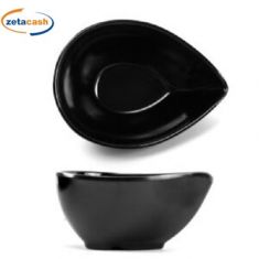 CIOTOLINA MELAMINA NERA H5X10X7.5CM