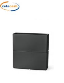 FIORIERA ALTA IN PLASTICA ANTRACITE MODELLO PATIO CM 80