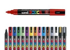 UNIPOSCA ROSSO TRATTO 1,8mm - 2,5mm.