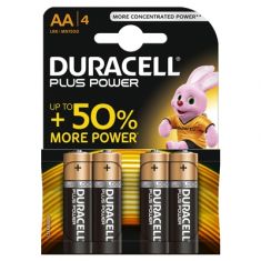 DURACELL 4 PILE STILO "AA" ALKALINE PLUS