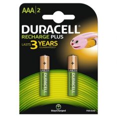 DURACELL 2 PILE MINISTILO "AAA" RICARICABILI 750 MAH
