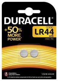 DURACELL 2 PILE A BOTTONE LR44 1 5V