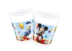 BICCHIERI MICKEY 8 PEZZI IN PLASTICA 200ML.