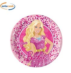 PIATTI CARTA BARBIE MAGIC 8PZ