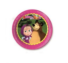 PIATTI MASHA E ORSO 8 PEZZI DIAM 23 CM