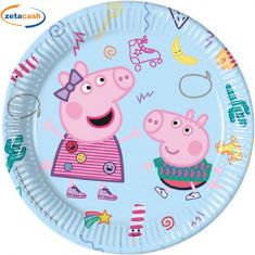 PIATTI PEPPA PIG 8 PEZZI DIAM 23 CM