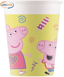 BICCHIERE PEPPA PIG 8 PEZZI